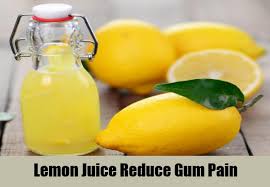 lemon juice for Sore Gums
